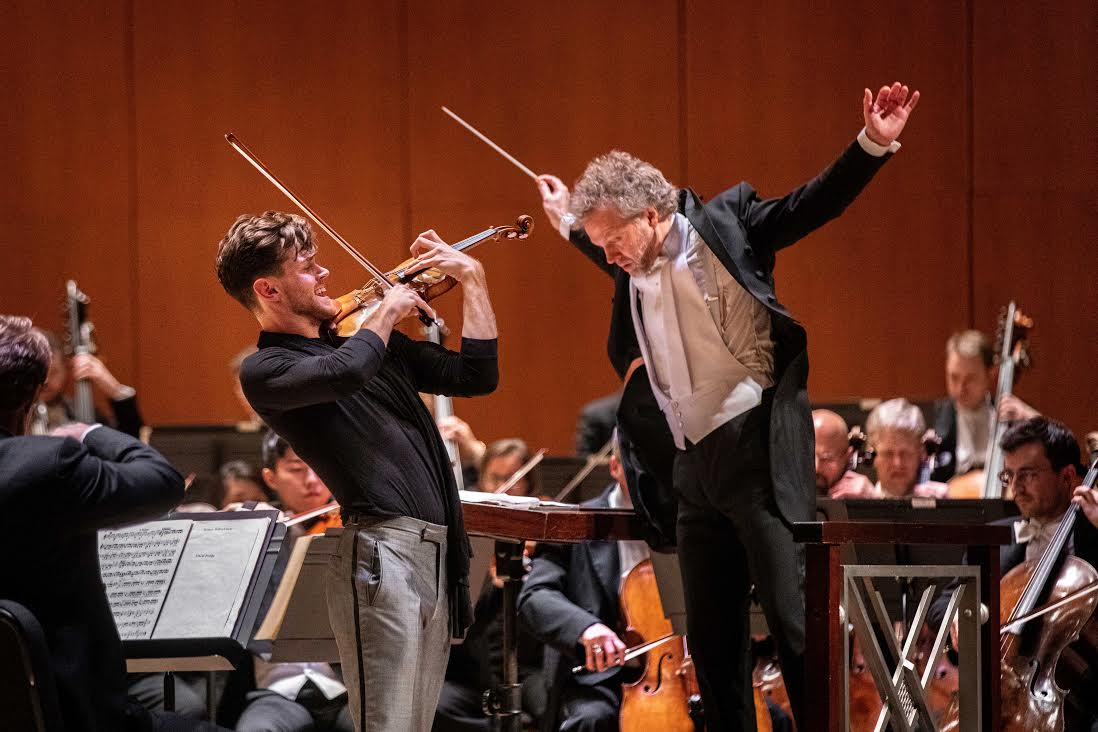 Guest violinist Blake Pouliot and guest conductor Thomas Søndergård perform with the Atlanta Symphony Orchestra.