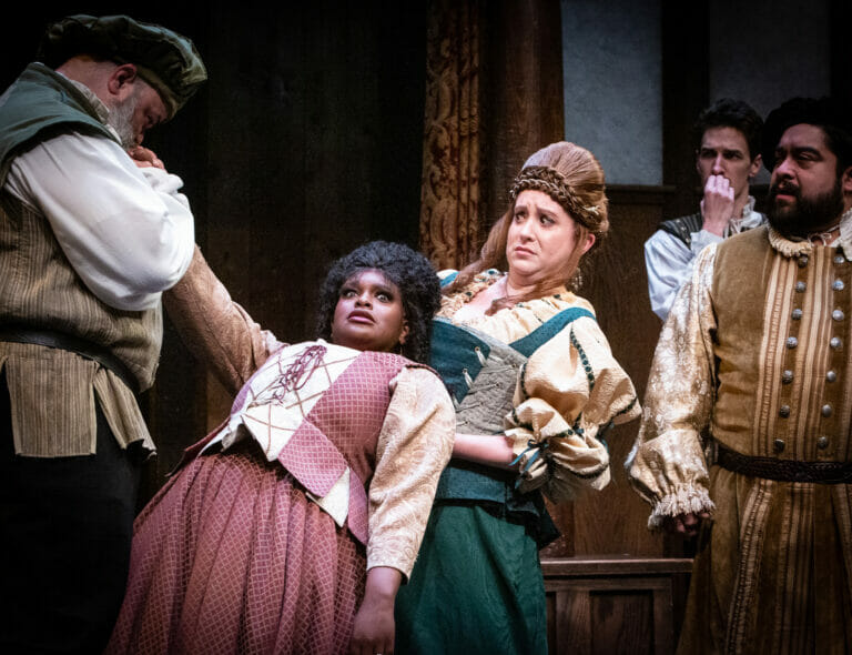 Review: In Shakespeare Tavern’s “Merry Wives,” Falstaff’s pain is such pleasure