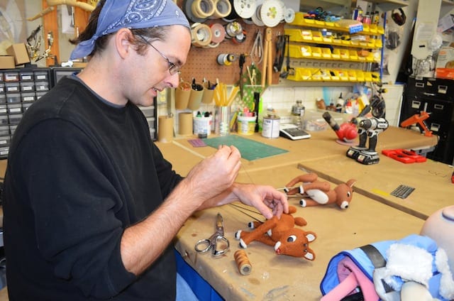 Behind the Scenes: Jason von Hinezmeyer is the hand that creates the puppets