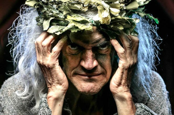 Chris Kayser as King Lear at the Tavern, November 2019.