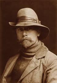A self-portrait of Edward S. Curtis. 