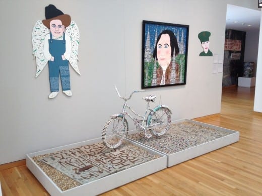 A detail oone of the High Museum's galleries devoted to the work of Rev. Howard Finster.