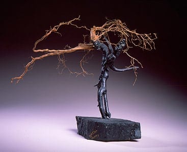  Artist Name: Bessie Harvey: Jacob Wrestling with the Angel, ca. 1990, wood, paint, and plastic beads. Collection High Museum. Gift of Lynne and Jim Brown