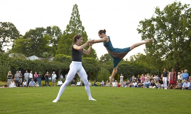 Dancers Yoomi Kim and Benjamin Stone. (Photos by Kim Kenney)